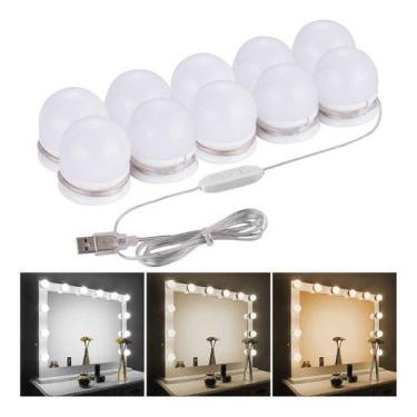 Imagem de Promoçã Luz Camarim Espelho 10lâmpadas Led Autocolante Li - Mrvendas, 