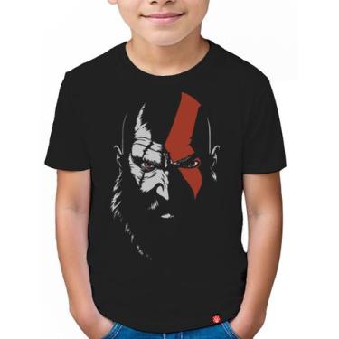 Imagem de Camiseta Infantil God Of War - Kratos - KING OF GEEK, 10, Preto
