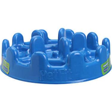 Imagem de Comedouro Lento p/ Cachorro Pet Games Pet Fit Azul