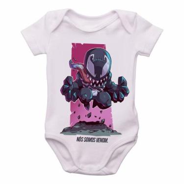 Imagem de body nenê criança roupa bebê Venom  - Empório Dutra, G   ( 4-8 Meses )