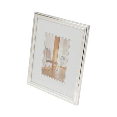 Imagem de Porta-retrato 10 x 15 cm de aço prateado Wolff - 9436