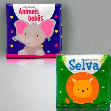 Imagem de Kit Livro De Banho - Pequenos Animais Bebês + Pequena Selva - PE DA LE