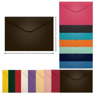 Imagem de Envelope Carta 11,4 x 16,2 cm Scrity 100 Unidades Marrom - Marrocos