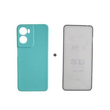 Imagem de Capa Capinha Case Aveludada + Película 3D Vidro Para Motorola Moto G05