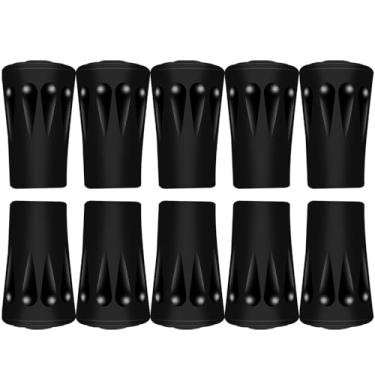 Imagem de Protetores de pontas de mastro de trekking, pontas de bengala, capa de borracha de substituição de cabeça Alpenstock para bastões de caminhada, trekking e esqui (diâmetro do furo de 11 mm)