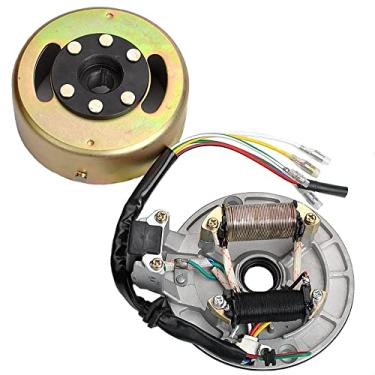 Imagem de Placa de ignição pequena do estator do volante magnético para motocicleta de 50-110cc Dirt Bike ATV Quad Pro Buggy bobina geradora de ciclomotor