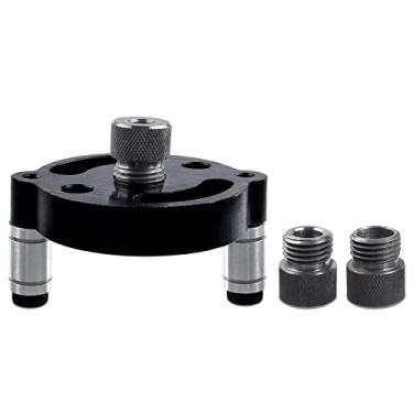 Imagem de Mesee Guia de perfuração de cavilha, kit de gabarito de furo de bolso vertical Guia de broca autocentrante de 3 furos com buchas de broca de 6 mm, 8 mm, 10 mm, perfurador, furo reto, cavilha,