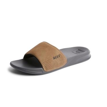 Imagem de REEF Sandália masculina One Slip, leve e adequada à água, Cinza/bronze, 38