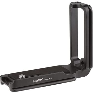 Imagem de Haoge Suporte PSL-A7R4 L para câmera Sony A7R4 a7riv a7r4 a7rm4 A9ii E-Mont, 1 placa de liberação rápida compatível com estilo Arca de metal integrada