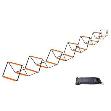 Imagem de Dynwave Escada de agilidade, equipamento de treinamento, equilíbrio, melhora a coordenação, dobrável, multifuncional, casa, academia, futebol, escada de, 20 Grades