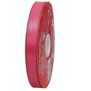 Imagem de Fita de Cetim Trader 15mm N3 com 50 Metros, COR 025 ROSE, 50 METROS