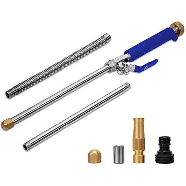 Imagem de Varinha de lavadora elétrica de alta pressão, ferramenta de limpeza de pulverizador de irrigação, bocal de mangueira de água de jato hidro, lança de varinha para calha, pátio, carro, animal de