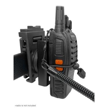 Imagem de Suporte magnético para cinto de rádio ou suporte de pendurar no ombro compatível com todos os tipos de walkie-talkies, super conveniente de colocar e tirar