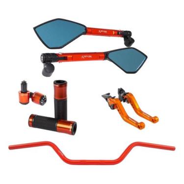 Imagem de Manete Manopla Retrovisor Peso Guidão Fazer 150 Factor Ubs - Stark Rac