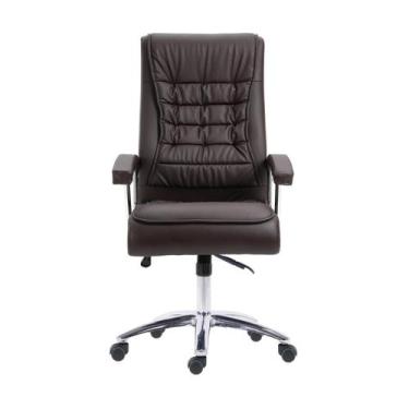 Imagem de Cadeira Escritório Presidente Ergonômica NR17 material sintético Mola 