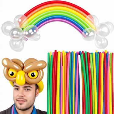 Imagem de Koogel 400 PCS 260 Long Balloons, Assorted Color Skinny Latex Twisting Balloons for Animal Modeling Tying Balloon Arch Wedding Birthday outdoor Party Decor