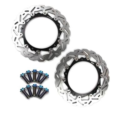 Imagem de Discos de freio dianteiros flutuantes com parafusos de montagem para BMW S1000R 2014-2017, S1000R Roda fundida 14-21, S1000R NAKED 14-18, S1000RR 09-18, S1000XR 15-21, acessórios de motocicleta pretos