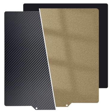 Imagem de Shion.Kwoo Folha De Pet+Pei Lisa/Texturizada De Dupla Face Atualizada 377 X 370 Mm, Placa De Construção De Aço Com Mola Ender 5 Plus, Cama Aquecida Flexível Magnética Para Impressora 3D Ender 5 Plus.