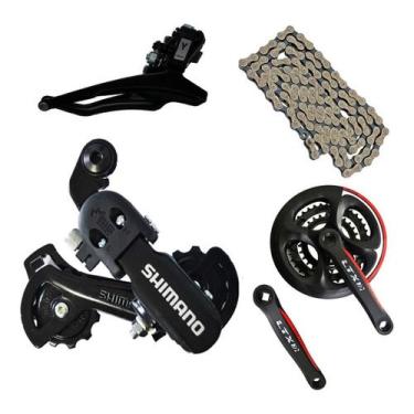 Imagem de Kit Catraca Mega Range + Câmbio + Corrente Shimano 21v Index