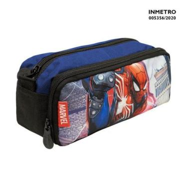 Imagem de Estojo Duplo 2 Divisorias Homem Aranha Flex 9824 Xeryus