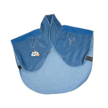 Imagem de WeiLaiKeQi Parrot Anti Scratch ombro protetor de pássaro capa de cocô de pássaro com tornozeleira de pássaro e brinquedos para periquitos periquitos, Azul