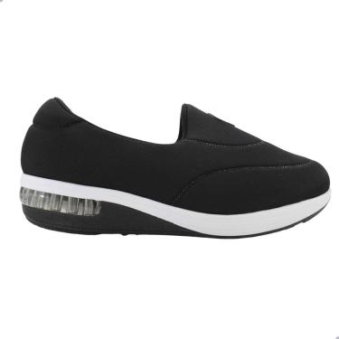 Imagem de Tênis Feminino Modare Lycra Viena Preto e Dourado