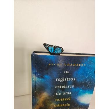Imagem de Marcador de Livro Borboleta 3D Elegância e Leveza - Vulcan3D, Azul