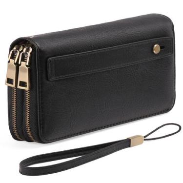 Imagem de Carteira GAEKEAO Clutch em couro com bloqueio de RFID para mulheres