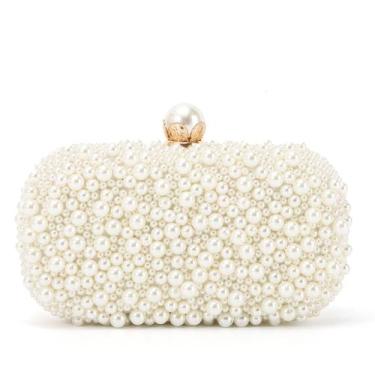 Imagem de Bolsa de noite Emprier Pearl Beaded Clutch para mulheres