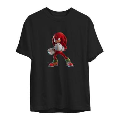 Imagem de Camiseta De Algodão Adulto E Infantil Estilo Streetwear Filme Sonic Pe