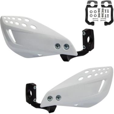 Imagem de Protetor De Mão Circuit Vector T-Rex Moto Universal Mx Par, Branco