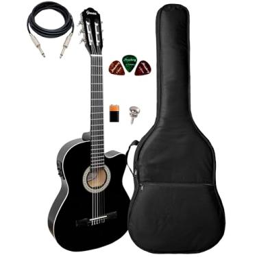 Imagem de Violão Giannini Start Nf-14 Ceq Bk + Capa Acolchoada