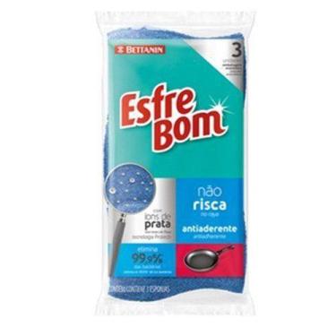 Imagem de Esponja Esfrebom Não Risca 3Un