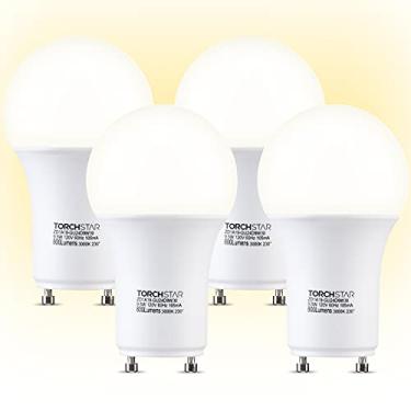 Imagem de TORCHSTAR Lâmpada Led Com Base Gu24 Regulável, 3000K, Branco Quente, 9,5 W (Equivalente A 60 W), Formato A19 Para Ventiladores De Teto, Trava Giratória, Substituição Fluorescente Compacta, Listada P