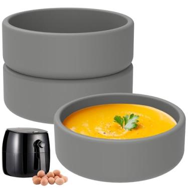 Imagem de VMBQRTI Pacote Com 3 Moldes De Silicone Para Ovos, Fritadeira Ar, Copos Antiaderentes Reutilizáveis Ovos Pochê, Sem Bpa, Laváveis Na Máquina Lavar Louça, Perfeitos Cozinhar No Micro-Ondas, Fogão E