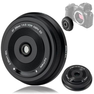 Imagem de VILTROX Lente AF 28 mm F4.5 Z Mount Full-Frame para Nikon, lente panqueca grande angular de foco automático para Z5 Z6 Z6II Z7 Z7II Z8 Z9 Zf Zfc Z30 Z50, lente Prime compacta leve para câmeras Z Mount