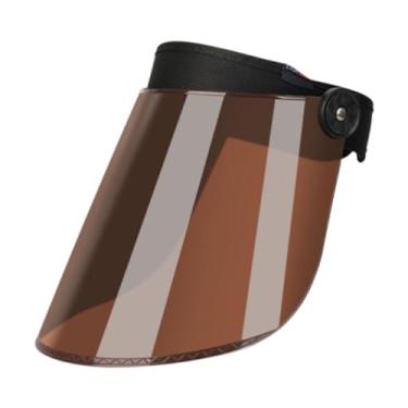 Imagem de Ioensy Máscara de soldador Capacete de soldagem ajustável 180 graus Flip Presentes Acessório resistente Profissional para solda Moagem Corte Moagem MIG, Marrom