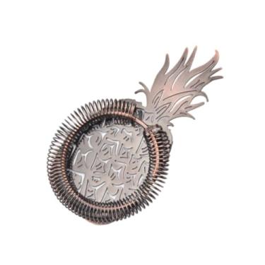 Imagem de IEUDNS Coador de, ferramenta de bar em formato de abacaxi, leve, reutilizável, multiuso, separador de gelo, coador de gelo para clube, restaurante, Bronze