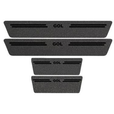 Imagem de Kit Soleira Protetora Porta Premium Black PVC - Gol - Jhow Adesivos