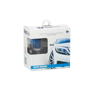 Imagem de Lampada Super Branca Techone H9 55w 8500k Com Inmetro