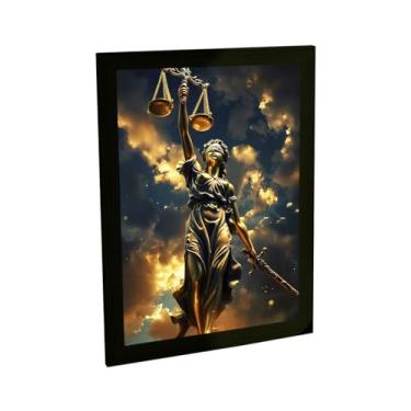 Imagem de Quadro Decorativo Deusa Themis Justiça Direito Mitologia Decoração Poster Quarto Sala