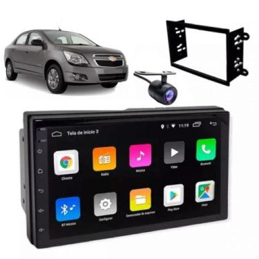 Imagem de Central Multimidia Android Auto Cobalt Moldura + Câm - First Option/ E