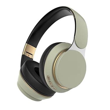 Imagem de AsrMyjcx Fones de Ouvido Gamer com Fio/sem Fio de 3,5 Mm, Estéreo, Suporte para Cartão TF com Microfone para Tablet, Verde