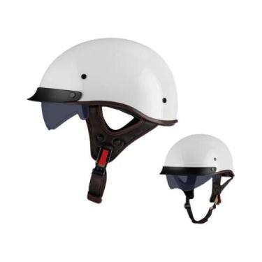 Imagem de Capacete Unissex Retro Meio Capacete De Verão Para Motocicleta Elétric