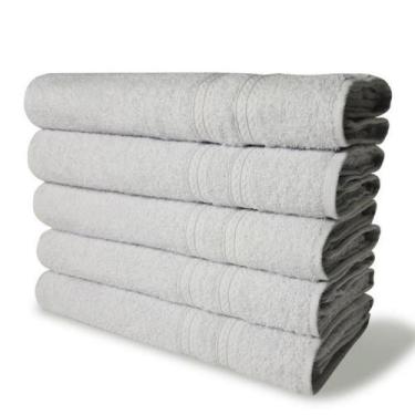 Imagem de 5 Toalhas Super Felpudas Grande E Grossa Algodão 80x150 Itália Soft Be