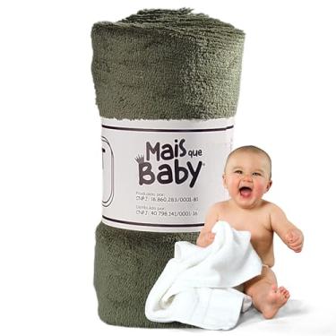 Imagem de Manta Cobertor de Bebê Infantil em Microfibra Mantinha Antialergica (Verde Selvagem)