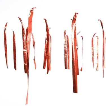 Imagem de Varal de Fitas Metalizadas Decoração de Teto para Festas 100 Metros (Laranja)