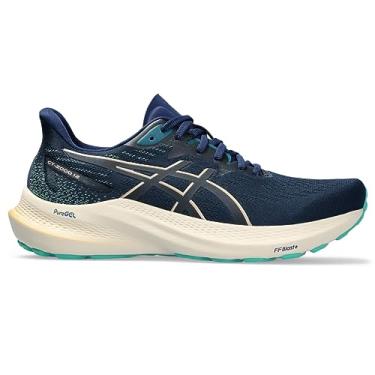 Imagem de ASICS Tênis de corrida feminino GT-2000 12, Expansão azul/champanhe, 37