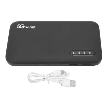 Imagem de Dpofirs 5G Mobile Hotspot WiFi 6 Roteador Portátil, Alta Velocidade 6100mAh Bateria IP67 Impermeabilizações, 16 Dispositivos Conectividade Telefones Laptops Tablets Consoles de Jogo