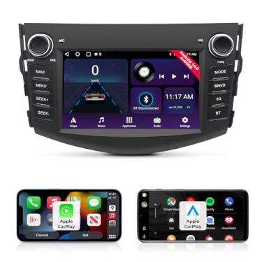 Imagem de NVGOTEV Rádio estéreo para Toyota RAV4 2006 2007 2008 2009 2010 2011 2012, Android 13 DVD Player com CarPlay Android Auto GPS Navi 17.8 cm HD Touchscreen BT Mirror Link SWC 4G WiFi FM AM Octa-Core CPU